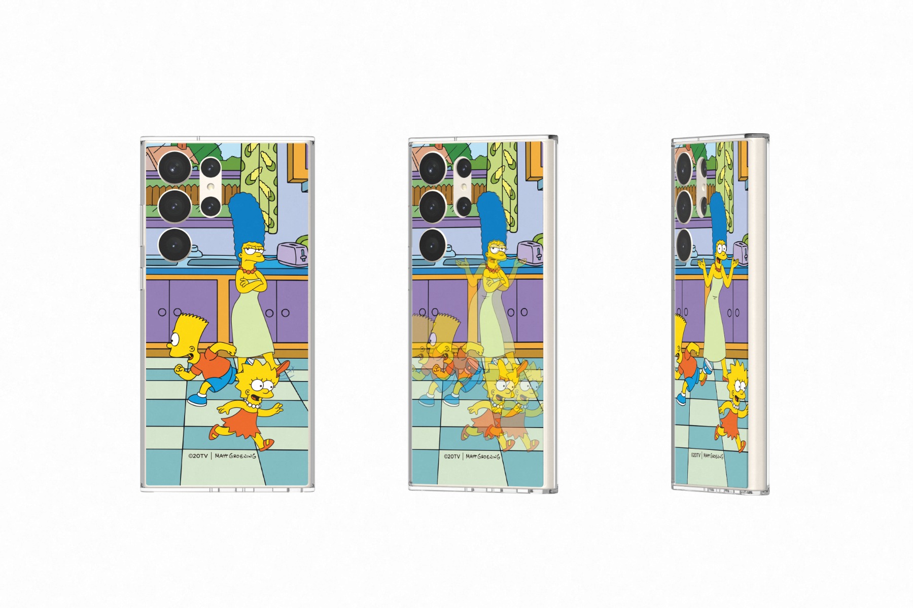 Samsung Galaxy S23 Ultra Frame Case Lenticular Plate The Simpsons, , large image number 1